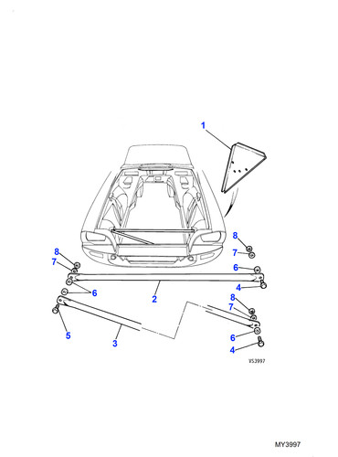 Jaguar genuine bumper - bumper, support