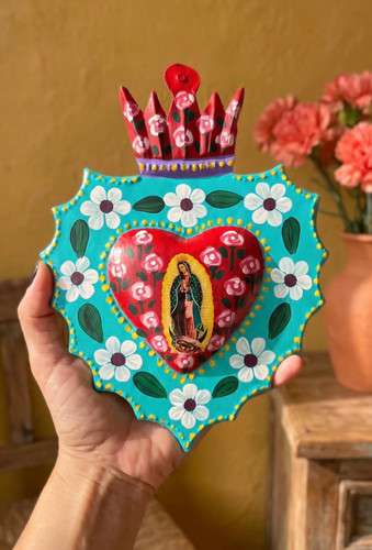 Boho handcrafted sacred heart - handcrafted,