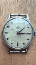 Vintage Smiths De Luxe 27.CS. Stainless Steel Watch. For Repair. 32mm