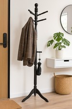 Cleo wooden coat stand with - coat,