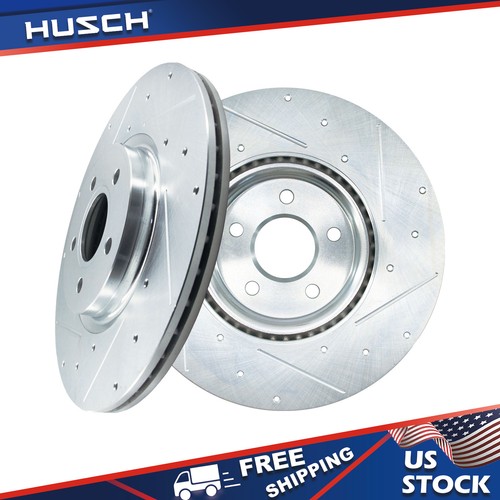 Front drilled rotors - front,