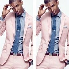 Party Business Mens Suit Wedding Tuxedo Bestman Custom Made Groom Notch Lapel