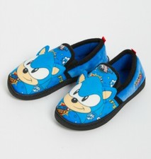 Boys Kids Sonic The Hedgehog Blue Slippers uk 7 9 infants uk 2