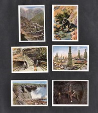 Mining Halpaus German 6 Trade Card Set 1932 Coal Gold Ore Diamond Pit