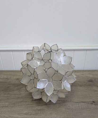 Vintage floral capiz shell - vintage,