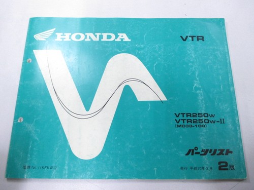 Vtr250 parts list - vtr250,