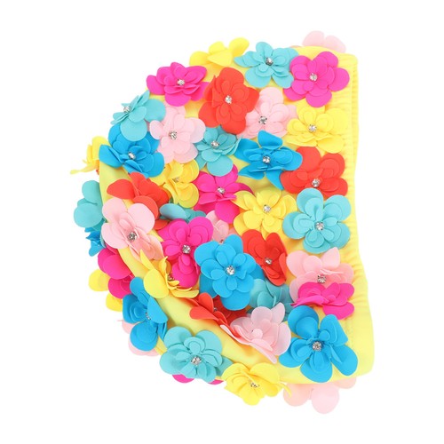 Ladies flower swimming cap - ladies,