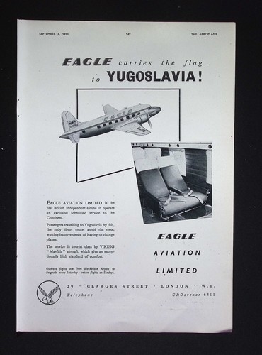 Original 1953 advert eagle - 1953,