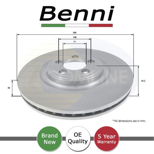 Brake disc front - brake, fits