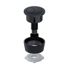 VIVA Black Toilet Push Button
