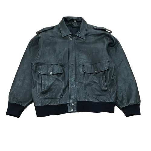 Leather bomber jacket men - bomber,