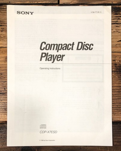 Sony cdp x7esd player - cdp-x7esd, cd