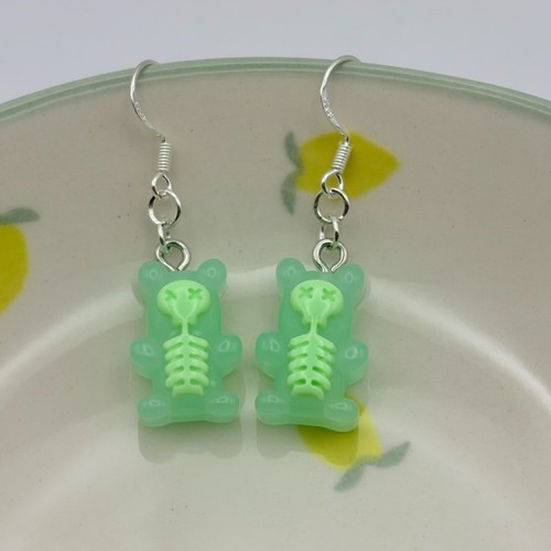 Gummy bear earrings - bear,