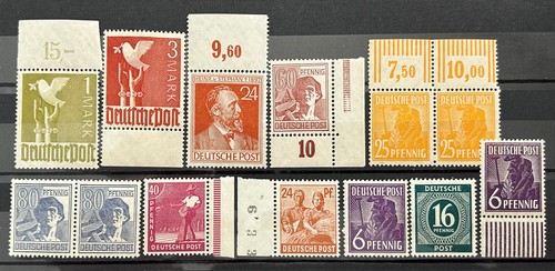German stamps allied - german,