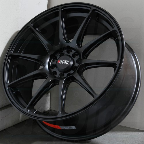 16x8 flat black wheels - black, xxr