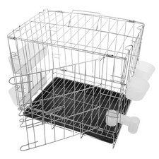 Foldable Pigeon Cage for Breeding Pairing Portable Bird Cage Lock