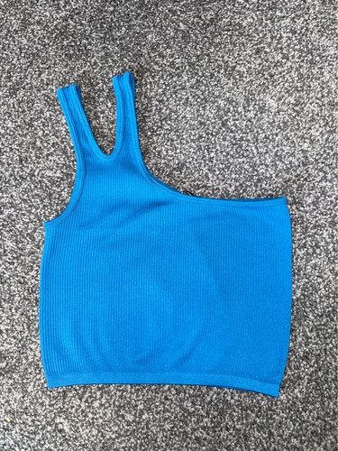 Ladies blue zara crop top - blue,