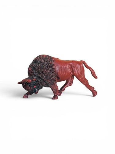 Vintage plastic rodeo bull red - rodeo,