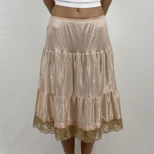 60s antique lace petticoat - antique,