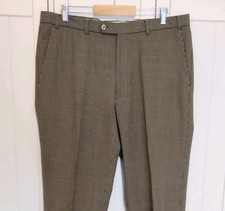 Daks Houndstooth Trousers W36 L32 Brown Black