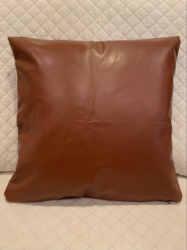 Genuine leather pillow cover - leather,