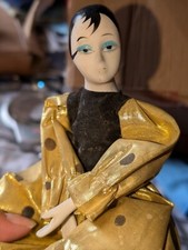 Vintage Pierrot Harlequin Doll