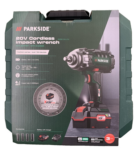 Parkside cordless 20v impact - parkside,