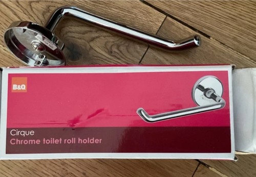 Chrome toilet roll - toilet, holder