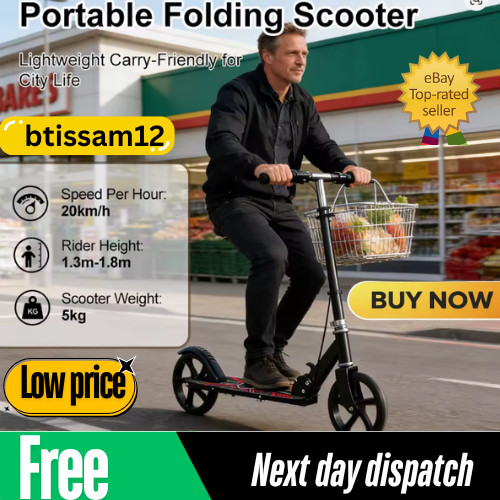 Foldable commuter scooter with - foldable,