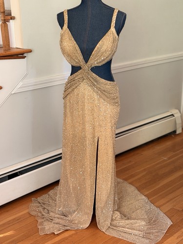 Sherri hill size champagne - 8,