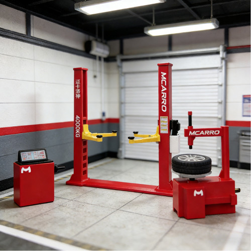 Diorama car lifter model - diorama,