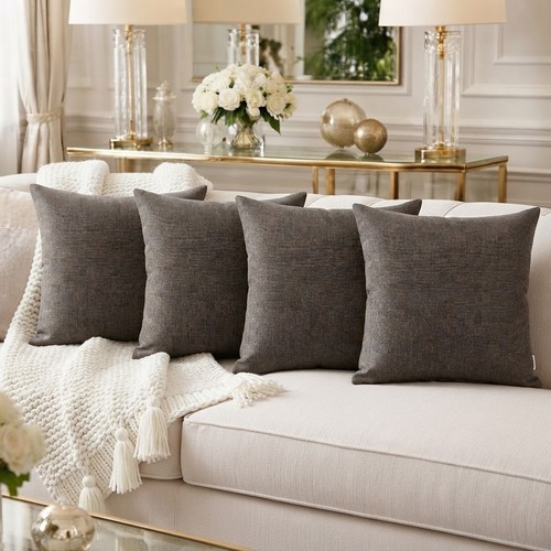 Set filled cushions grey - set, of