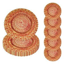 Glass Charger Plates Christmas