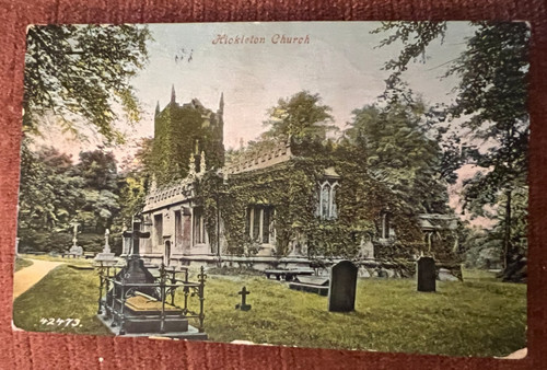 Antique postcard hickleton - postcard,