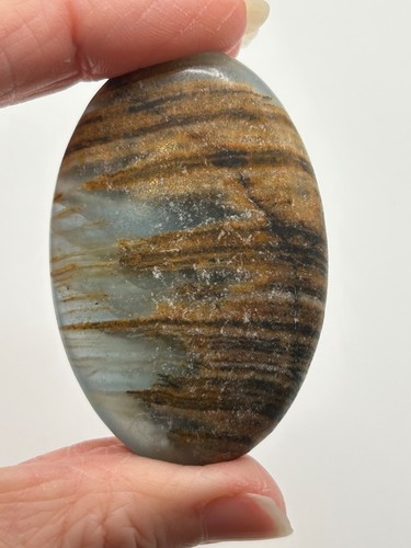 Blue onyx palm stone - palm,