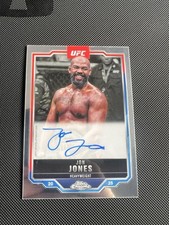 2025 Topps Chrome UFC Chrome Veteran Autographs Jon Jones #Cva-Jj (AU) on card