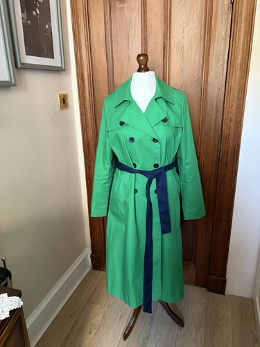 Boden green and navy mac - navy, size