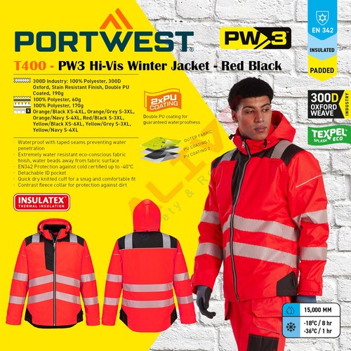 Portwest t400 pw3 vis - pw3, hi-vis