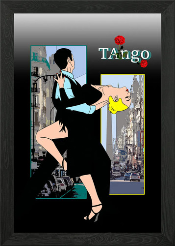 Tango dance illustration - tango,