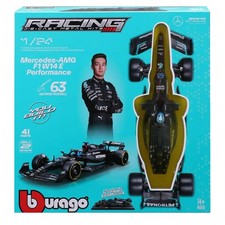 Bburago F1 MB W14 2023 Russell 1:24 Diecast Car Model Kit 28503