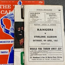 Scottish football programmes - football,