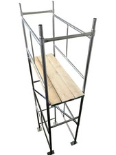 Stairwell Scaffold Tower 15'3" Working/Reach Height DIY Galvanised Steel