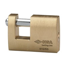 CISA 63mm SOLID BRASS PADLOCK