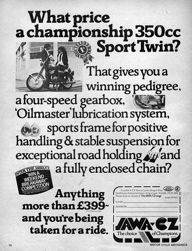 1976 jawa sport twin - twin, 350
