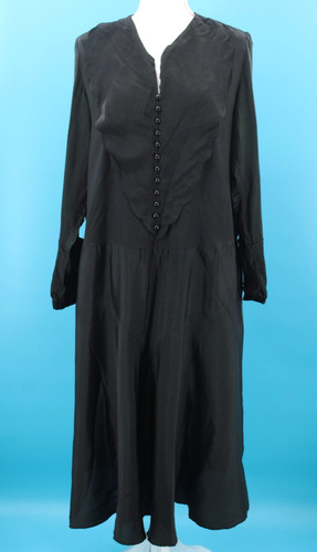 Vtg women 20s black button - women's,