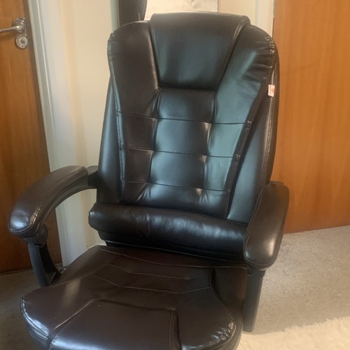 Black executive faux leather - faux,