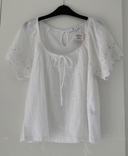 Next White Broiderie Short