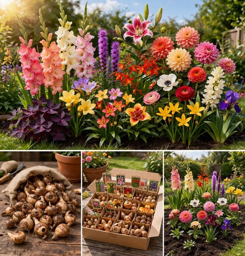 120 mixed summer flowering - mixed,