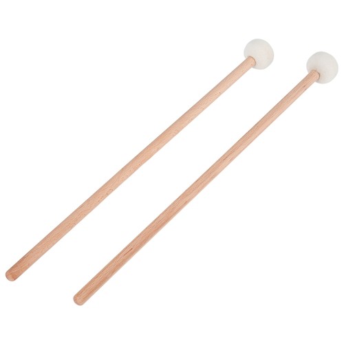 Pair felt mallets drumsticks - 1,