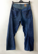 Michiko Koshino Yen Jeans Twisted Blue Denim size W30 L32